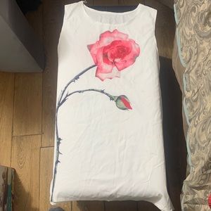 White extra large silk women shirt